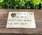 Valentines Day d Love Note Hand Stamped Wallet Card - Handmade by Marlayna