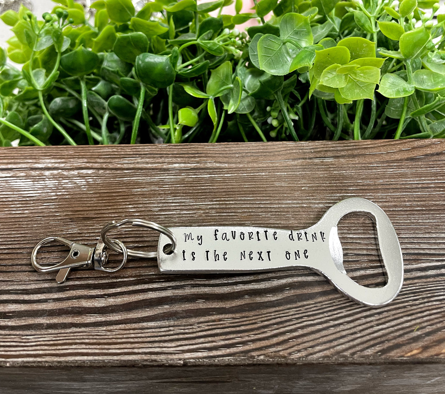 d Bottle Opener Alcohol Key Chain - Handmade by Marlayna