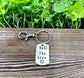 Roll the Dice Chance Gamer Dice Themed Hand Stamped Key Chain - Handmade by Marlayna