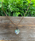 Wire Wrapped Faceted Glass Heart Crystal Pendant - Handmade by Marlayna