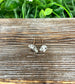 Quartz Gemstone Chip Copper Stud Earrings - Handmade by Marlayna