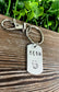 Meow Cat Fun Animal Themed Hand Stamped Key Chain - Handmade by Marlayna