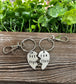 Better Together Broken Heart Key Chain Set - Handmade by Marlayna