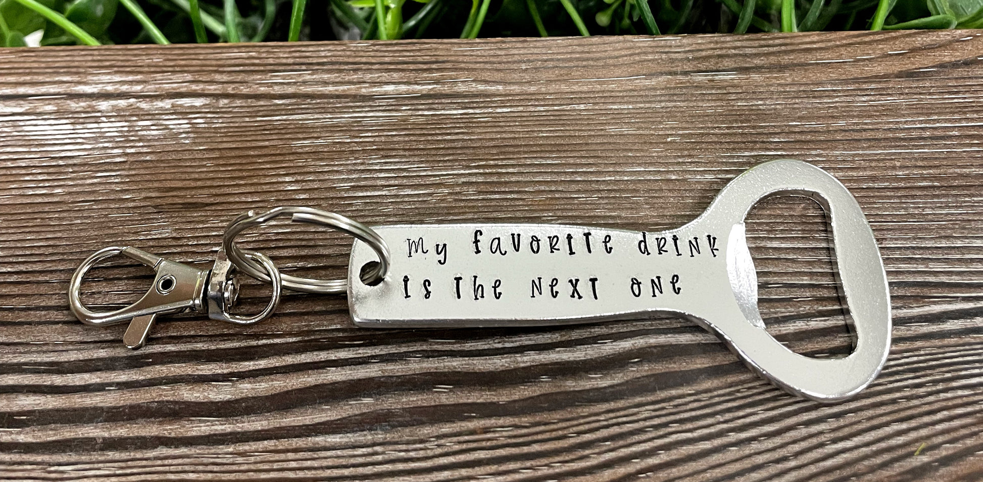 d Bottle Opener Alcohol Key Chain - Handmade by Marlayna