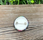 Pink Glitter Messy Bun Graphic Art Button / Pin 1.25” - Handmade by Marlayna