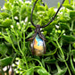 Mini Wire Wrapped Labradorite Gemstone Pendant, Oval Shape - Handmade by Marlayna