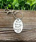 Don’t Worry Don’t Hurry Sloth Fun Animal Themed Hand Stamped Key Chain - Handmade by Marlayna