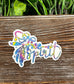 Tie Dye Free Spirit Die Cut Sticker, Graphic Art Sticker, Vinyl, |Sticker or Magnet