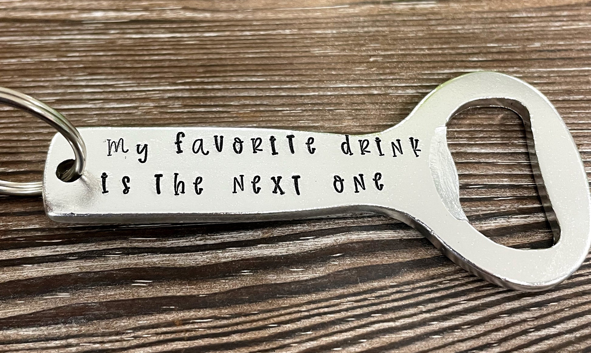 d Bottle Opener Alcohol Key Chain - Handmade by Marlayna