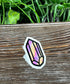 Watercolor Crystal Die Cut Sticker, Graphic Art Sticker, Vinyl, |Sticker or Magnet