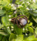 Moonstone Cabochon Wire Wrapped Ring Size 5 - Handmade by Marlayna