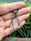 Wire Wrapped Rough Rose Quartz Chunk Gemstone Pendant - Handmade by Marlayna