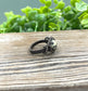 Dalmatian Jasper Wire Wrapped Ring - Handmade by Marlayna