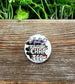 One More Chapter Stack of Books Reading Graphic Art Button / Pin 1.25” - Handmade by Marlayna