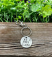 No Prob Llama Fun Animal Themed Hand Stamped Key Chain - Handmade by Marlayna