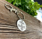 Take a Chance Lucky Gamer Dice Themed Hand Stamped Key Chain - Handmade by Marlayna