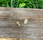 Citrine Gemstone Chip Copper Stud Earrings - Handmade by Marlayna