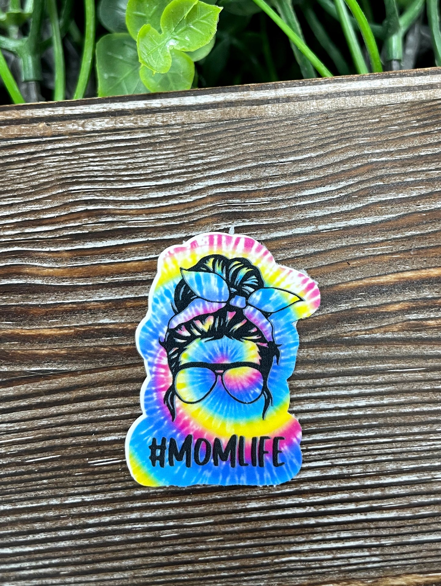 Tie Dye Mom Life Die Cut Sticker, Graphic Art Sticker, Vinyl, |Sticker or Magnet