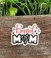 Band Mom Music Die Cut Sticker, Graphic Art Sticker, Vinyl, |Sticker or Magnet