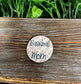 Baseball Mom, Graphic Art Button / Pin 1.25” , Baseballs Softballs Sports - Handmade by Marlayna