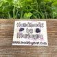 Sodalite Gemstone Chip Copper Stud Earrings - Handmade by Marlayna