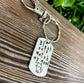 Black Cats Match my Mood Fun Animal Themed Hand Stamped Key Chain - Handmade by Marlayna