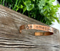 Be Amazing Today Hand Stamped Cuff Bracelet - Can be d - Handmade by Marlayna