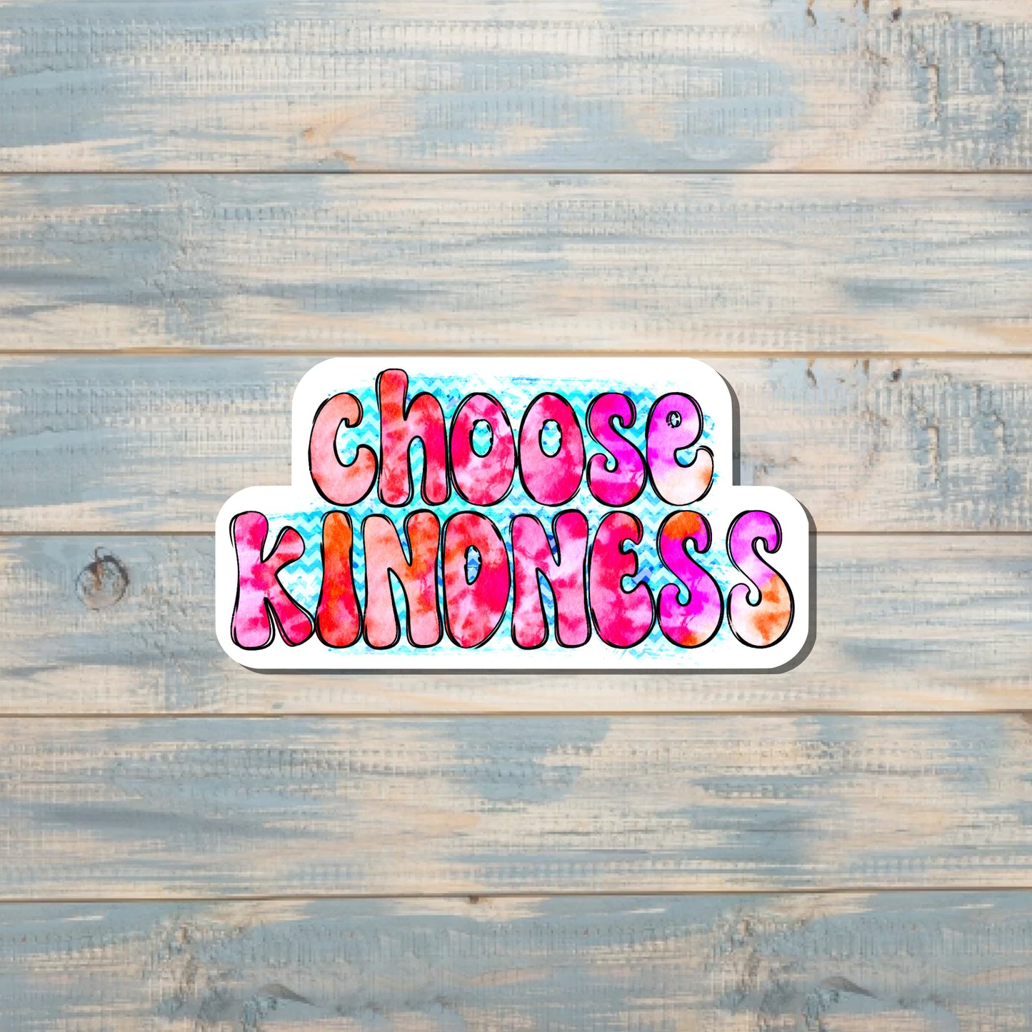 Choose Kindness Groovy, Die Cut Sticker, Graphic Art Vinyl, , Inspirational, Boho Fun |Sticker or Magnet