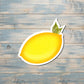 Yellow Lemon, Die Cut Sticker, Graphic Art Vinyl, , Boho Fun |Sticker or Magnet