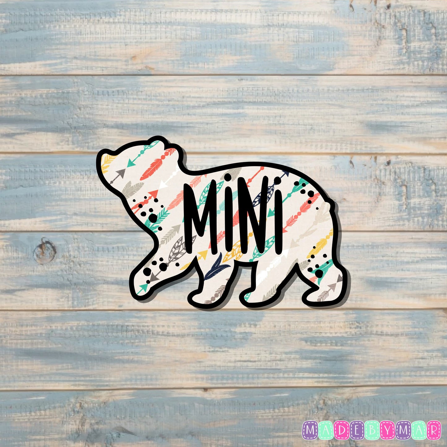 Mini Bear Sticker |Sticker or Magnet