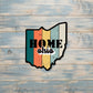 Vintage Ohio Sticker, Ohio State Decal, State Laptop Stickers, Vinyl Stickers, Home Pride, Refrigerator Magnet, Locker Decor, Local Hometown, OH USA Outline, Retro Boho Hippie |Sticker or Magnet