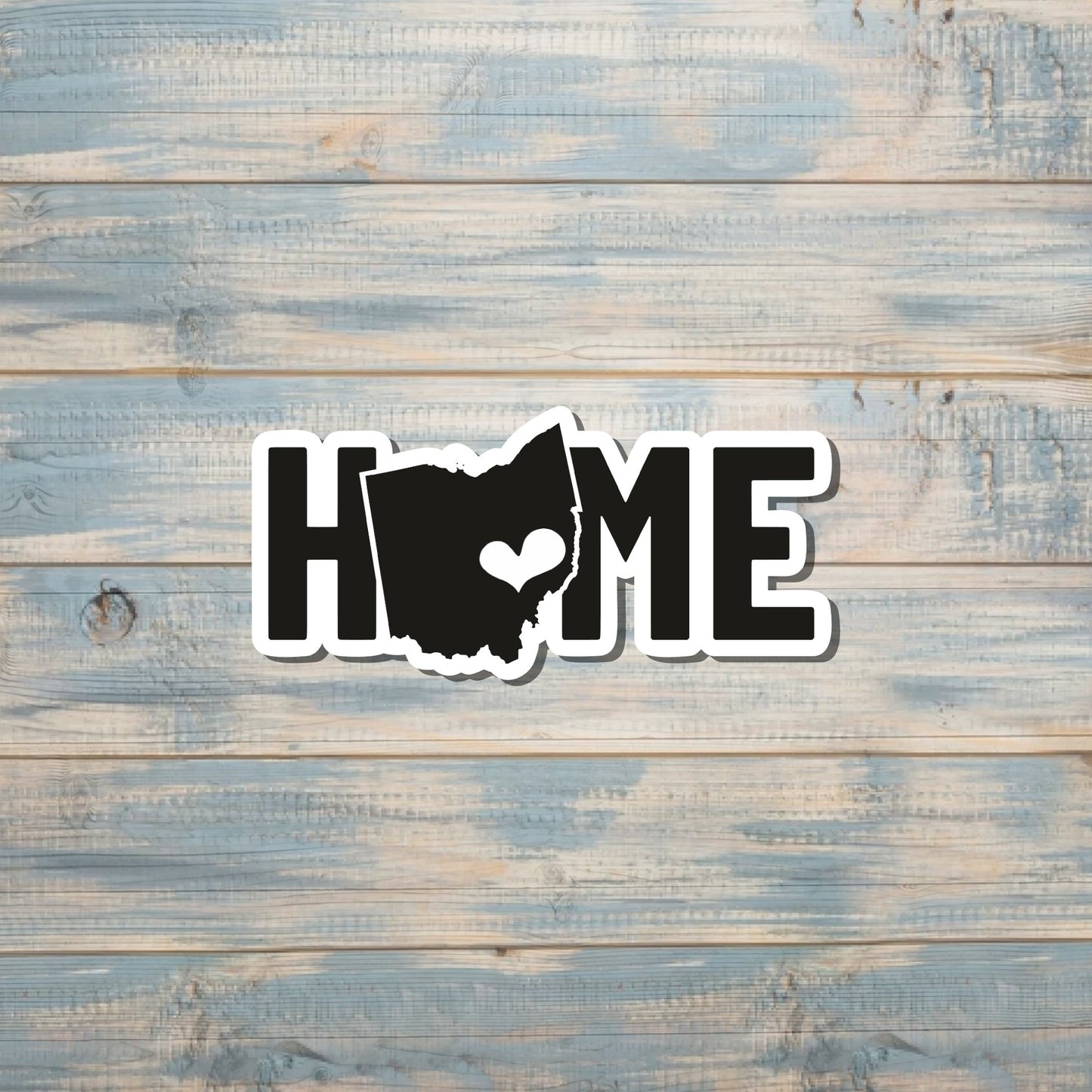 Ohio Home Sticker, Ohio State Decal, State Laptop Stickers, Vinyl Stickers, Home Pride, Refrigerator Magnet, Locker Decor, Retro Wavy Words, Local Hometown, OH USA, State Saying Quote |Sticker or Magnet