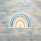 Bohemian Rainbow, Die Cut Sticker, Graphic Art Sticker, Vinyl, , Boho Fun |Sticker or Magnet