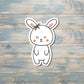 Cute Rabbit Sticker |Sticker or Magnet