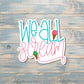 We All Scream Ice Cream Sticker |Sticker or Magnet