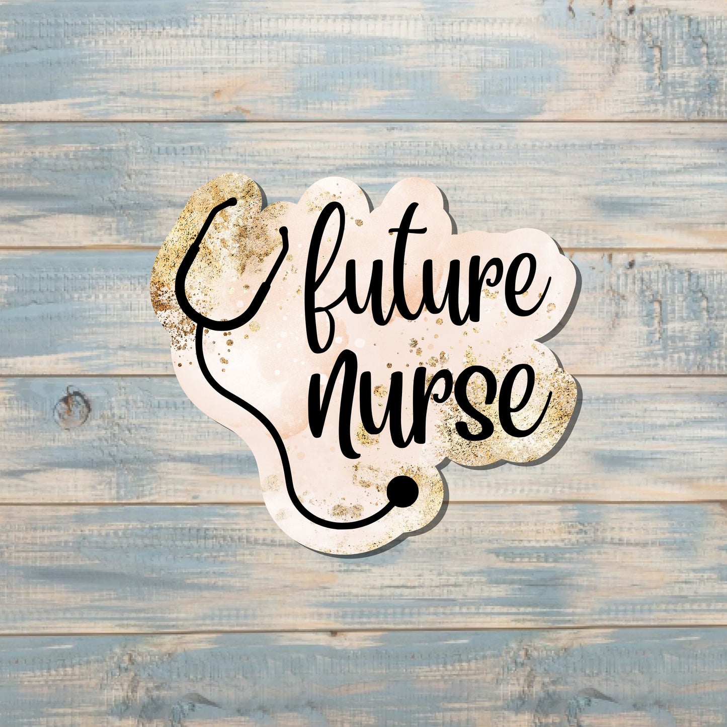 Future Nurse, Die Cut Vinyl Sticker, , Boho Fun, Water Resistant |Sticker or Magnet