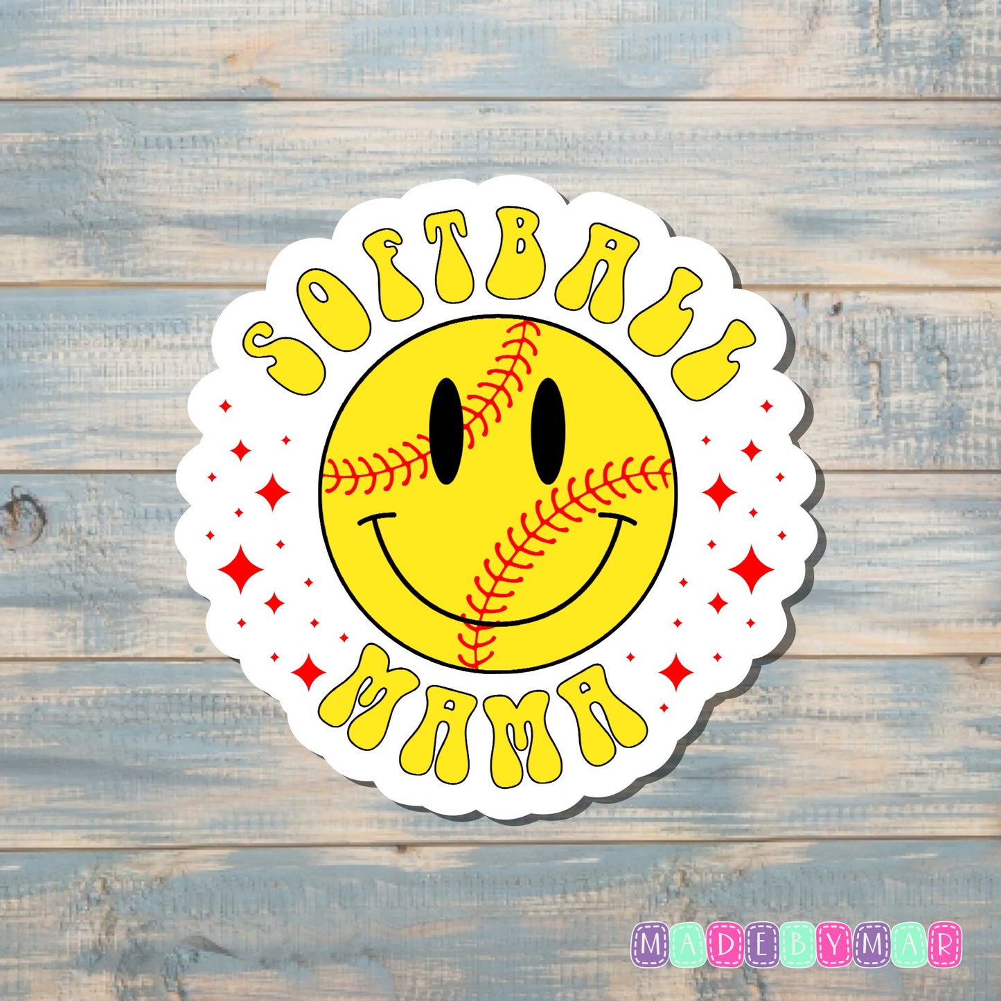 Softball Mama |Sticker or Magnet |Sports Support