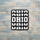 Stacked Ohio Sticker, Ohio Decal, State Laptop Stickers, Vinyl Stickers, Home Pride, Refrigerator Magnet, Locker Decor, Distressed Words, Local Hometown |Sticker or Magnet