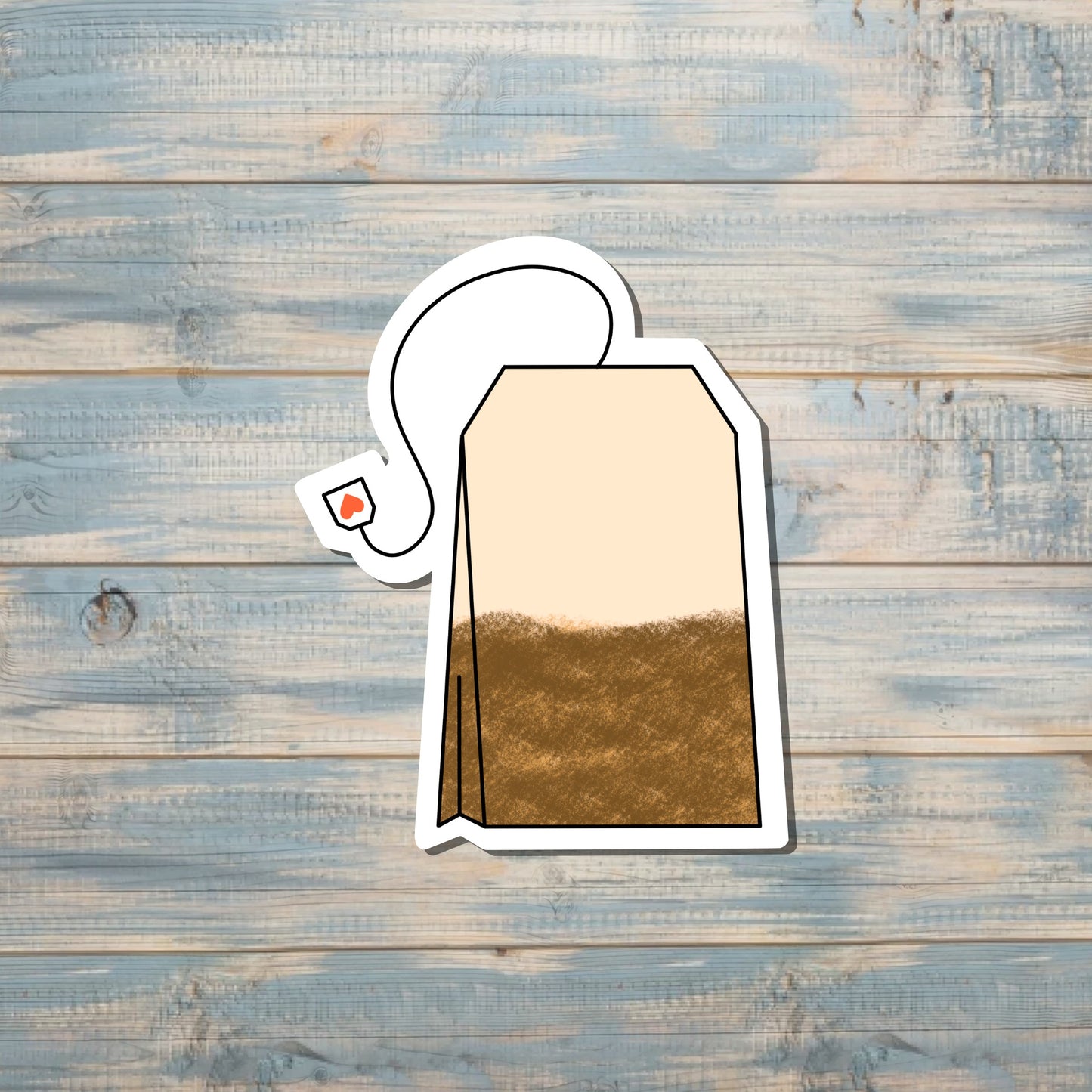 Herbal Teabag, Die Cut Sticker, Graphic Art Vinyl, , Boho Fun |Sticker or Magnet