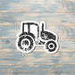 Distressed Farm Tractor, Die Cut Vinyl Sticker, , Boho Fun, Water Resistant |Sticker or Magnet