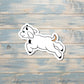 Jumping Baby Goat, Die Cut Sticker, Graphic Art Vinyl, , Boho Fun |Sticker or Magnet