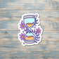 Pastel Hourglass Sticker, Die Cut Sticker, Graphic Art Sticker, Vinyl, Inspire Motivate |Sticker or Magnet