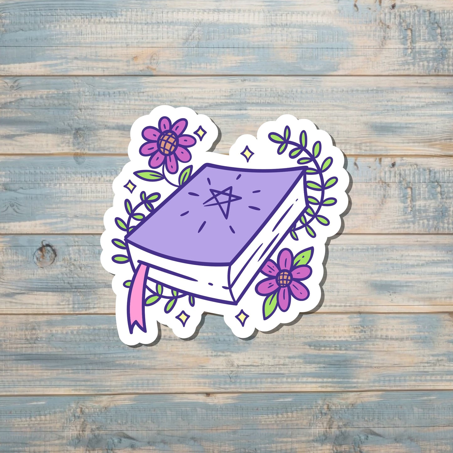 Pastel Spellbook Sticker, Witchy Sticker |Sticker or Magnet