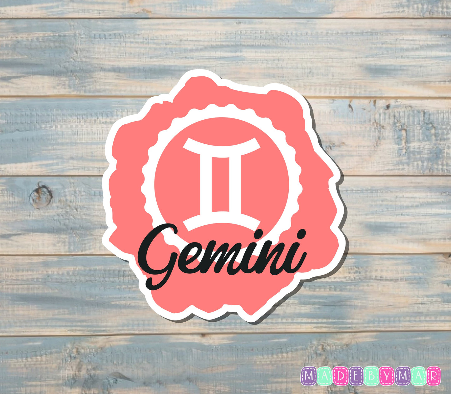 Gemini Zodiac Sign Sticker |Sticker or Magnet