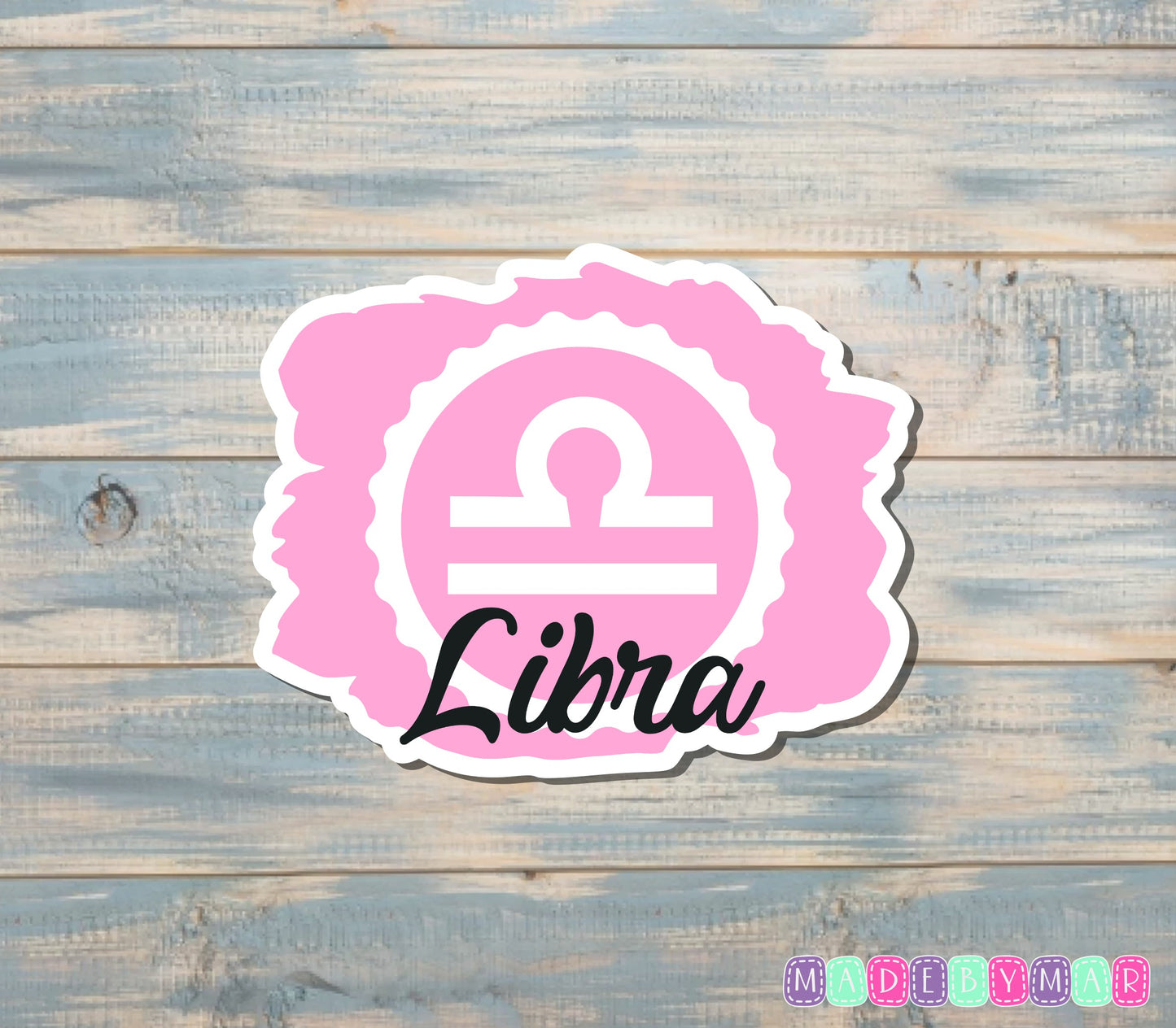 Libra Zodiac Sign Sticker |Sticker or Magnet