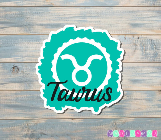 Taurus Zodiac Sign Sticker |Sticker or Magnet